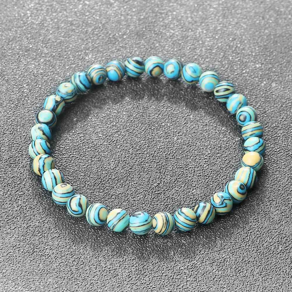 Taylor - Blå Malachit Natursten Armband
