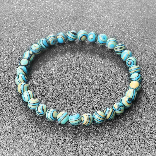 Taylor - Blå Malachit Natursten Armband